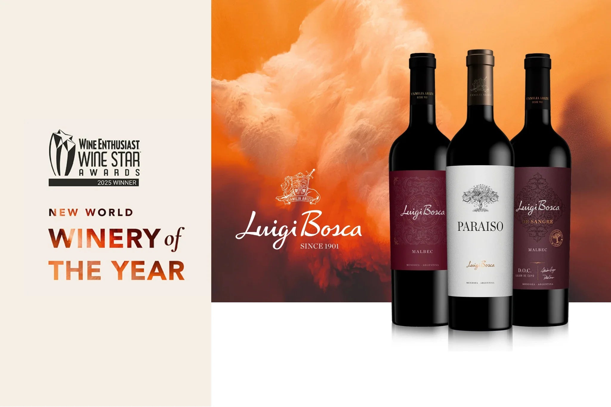 Luigi Bosca Named New World Winery of the Year 2025 by Wine Enthusiast