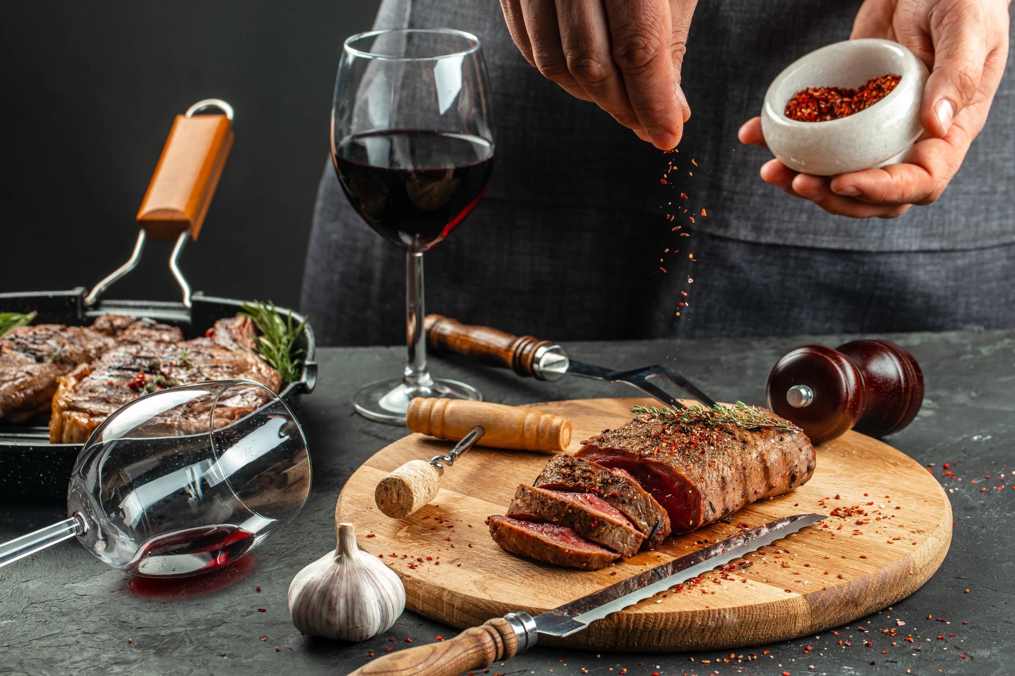 Heat amplifies alcohol and tannins, so the best pairings favor lower-alcohol wines, a touch of sweetness and bright acidity to keep the flavors smooth and refreshing.