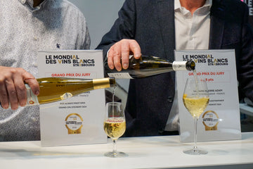Grand Prix du Jury winners from Alsace pouring their award-winning wines at the 2026 Strasbourg competitions. © Bartosch Salmanski