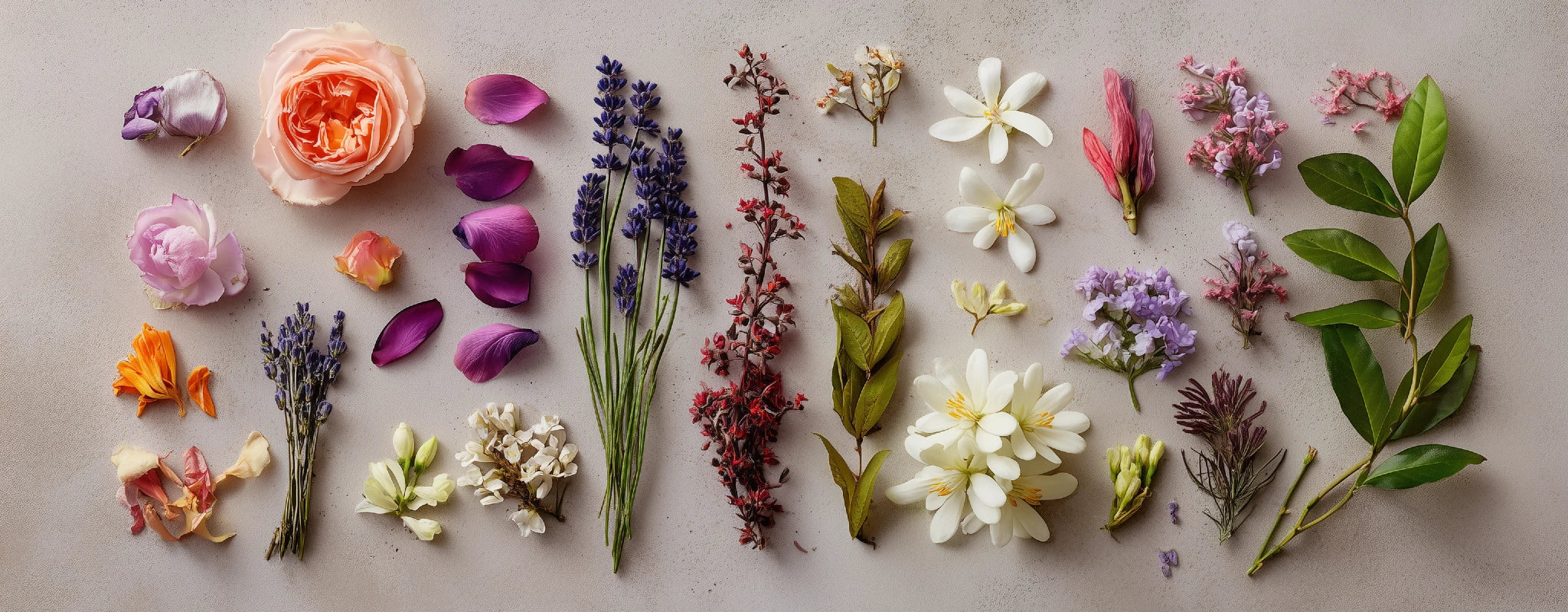 Floral aromas bring delicacy and lift to wine. They come from natural compounds in the grape, most often in aromatic varieties like Gewürztraminer, Muscat, or Viognier. From rose and violet to jasmine and lilac, these scents suggest freshness, youth, and purity of expression.