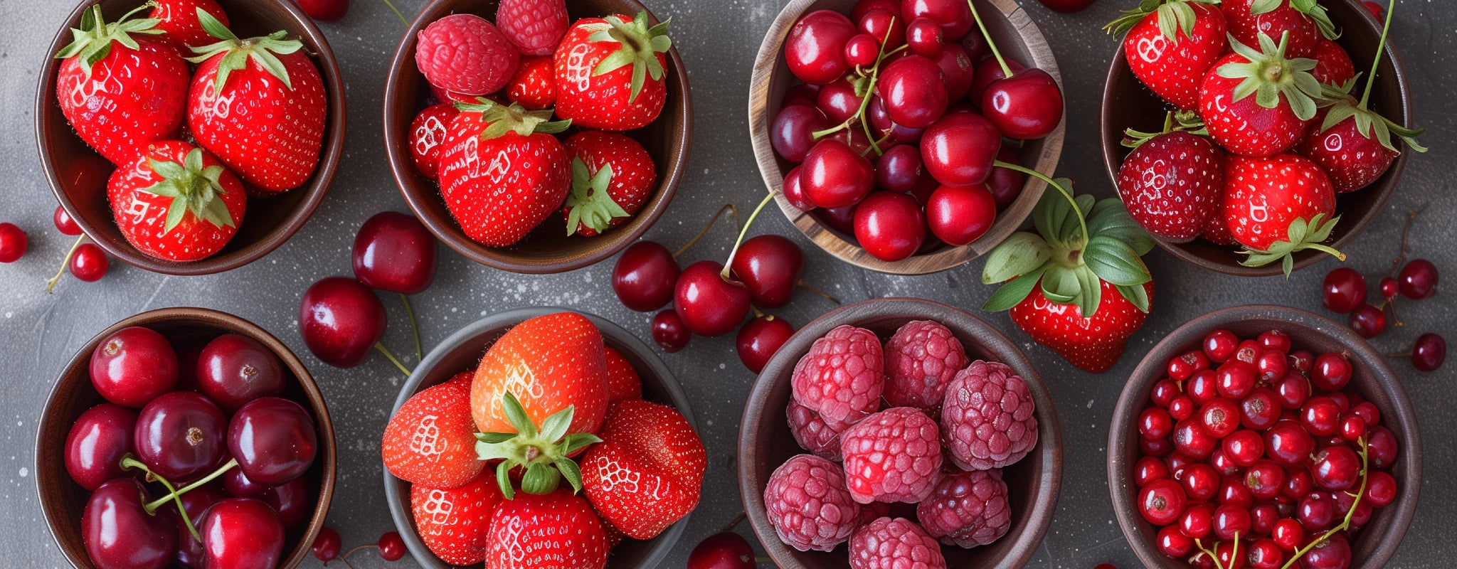 Red fruit aromas suggest freshness, brightness, and youth. Scents of strawberry, raspberry, cherry, cranberry, and pomegranate reveal moderate ripeness and gentle tannins. They define many light to medium-bodied wines, highlighting approachability and vivid, lively character.