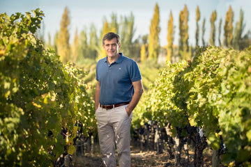 Pablo Cúneo, Head Winemaker of Luigi Bosca, in the Mendoza vineyards that define the winery’s enduring commitment to excellence, heritage, and the elevation of Argentine Malbec.